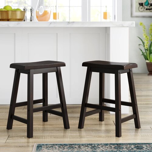 Danara Solid Wood Counter Stool (Set of 2)